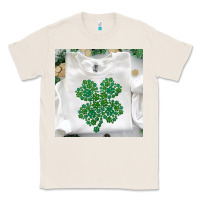 Natural shamrock patterned clothing Classic Tee - MaliasSmallBusiness