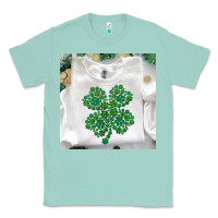 Seafoam shamrock patterned clothing Classic Tee - MaliasSmallBusiness