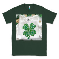 Sports Green shamrock patterned clothing Classic Tee - MaliasSmallBusiness