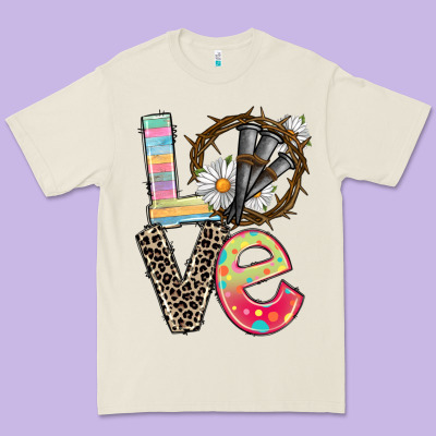 Love Crown Of Thorns Easter Day Premium Tee Designed By Cowgirlartshop