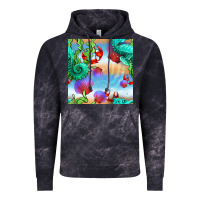 Cloud Black seahorse and beach Vintage Hoodie - BundleAndBundleShop