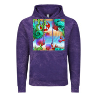Cloud Purple seahorse and beach Vintage Hoodie - BundleAndBundleShop