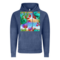 Vintage Denim seahorse and beach Vintage Hoodie - BundleAndBundleShop