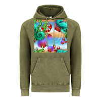 Vintage Olive seahorse and beach Vintage Hoodie - BundleAndBundleShop