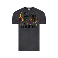 Vintage Black santa's favorite nurse Vintage Tee - AdoDesignShop
