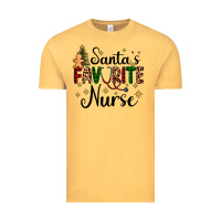Vintage Mustard santa's favorite nurse Vintage Tee - AdoDesignShop