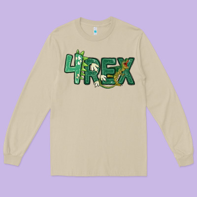 Four Rex Long Sleeve Tee Designed By Maliassmallbusiness