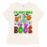 Bone i'm just here for the boos Ladies Tee - Zillion Design Studio