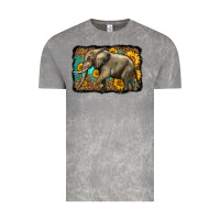 Cloud Rock western sunflowers elephant Vintage Tee - LillyAllenDesigns