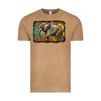 Vintage Camel western sunflowers elephant Vintage Tee - LillyAllenDesigns