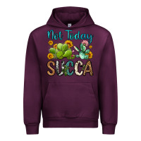 Mauve Wine not today succa Urban Hoodie - OliviaCreatesArt