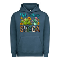 Pigment Midnight Navy not today succa Urban Hoodie - OliviaCreatesArt