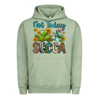 Pigment Oil Green not today succa Urban Hoodie - OliviaCreatesArt