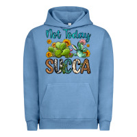 Pigment Pebble Blue not today succa Urban Hoodie - OliviaCreatesArt