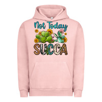 Pigment Salmon not today succa Urban Hoodie - OliviaCreatesArt
