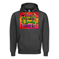 Charcoal Heather thick thighs and spooky vibes tumbler Zipper Hoodie - BundleAndBundleShop