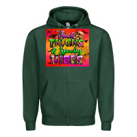 Sports Green thick thighs and spooky vibes tumbler Zipper Hoodie - BundleAndBundleShop
