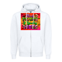 White thick thighs and spooky vibes tumbler Zipper Hoodie - BundleAndBundleShop