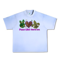 Grape Ice peace love mardi gras Urban Heavy Tee - BarkalooDesign