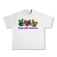 Lunar Rock peace love mardi gras Urban Heavy Tee - BarkalooDesign