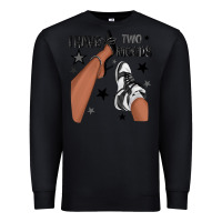 Black I Have Two Moods Black Sneakers Afro Girl Premium Sweatshirt - texasbilliewilder