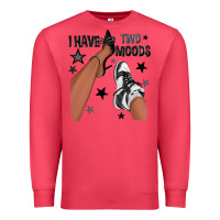 Cardinal I Have Two Moods Black Sneakers Afro Girl Premium Sweatshirt - texasbilliewilder