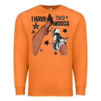 Carrot I Have Two Moods Black Sneakers Afro Girl Premium Sweatshirt - texasbilliewilder