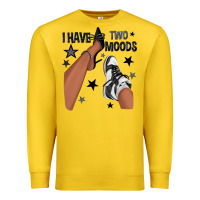 Lemon I Have Two Moods Black Sneakers Afro Girl Premium Sweatshirt - texasbilliewilder