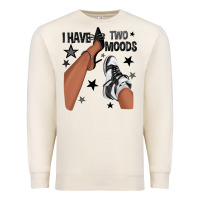 Sandshell I Have Two Moods Black Sneakers Afro Girl Premium Sweatshirt - texasbilliewilder
