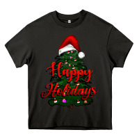 Asphalt happy holidays christmas tree Heavy Core Tee - RanaPortraitStore