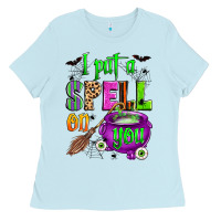Baby Blue i put a spell on you Ladies Tee - Zillion Design Studio