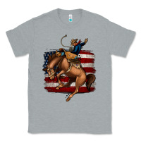 Heather Grey Bucking Bronco Classic Tee - Jasminsmagicworld