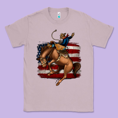 Bucking Bronco Classic Tee Designed By Jasminsmagicworld