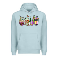 Blue Mist Halloween coffee cups Premium Hoodie - NancyCooperArtShop