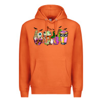 Carrot Halloween coffee cups Premium Hoodie - NancyCooperArtShop