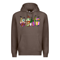 Coffee Halloween coffee cups Premium Hoodie - NancyCooperArtShop