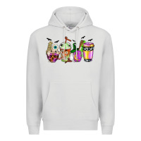 Dove Grey Halloween coffee cups Premium Hoodie - NancyCooperArtShop