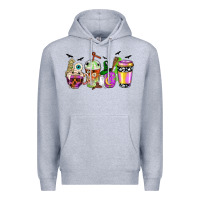 Halloween Coffee Cups Premium Hoodie | Teevron