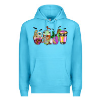 Ocean Blue Halloween coffee cups Premium Hoodie - NancyCooperArtShop