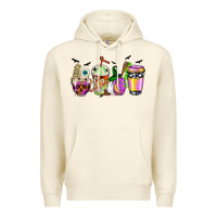 Sandshell Halloween coffee cups Premium Hoodie - NancyCooperArtShop