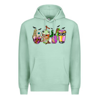 Seafoam Halloween coffee cups Premium Hoodie - NancyCooperArtShop