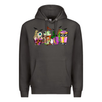 Smoke Halloween coffee cups Premium Hoodie - NancyCooperArtShop