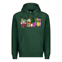 Sports Green Halloween coffee cups Premium Hoodie - NancyCooperArtShop