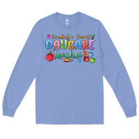 Colony Blue somebody's favorite daycare teacher Long Sleeve Tee - MaliasSmallBusiness