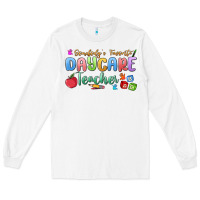 White somebody's favorite daycare teacher Long Sleeve Tee - MaliasSmallBusiness