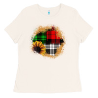 Bone sunflower christmas patch3 Ladies Tee - JahusDesignShop