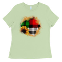 Matcha sunflower christmas patch3 Ladies Tee - JahusDesignShop