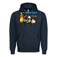 Navy 1 st grade dude Zipper Hoodie - BundleAndBundleShop