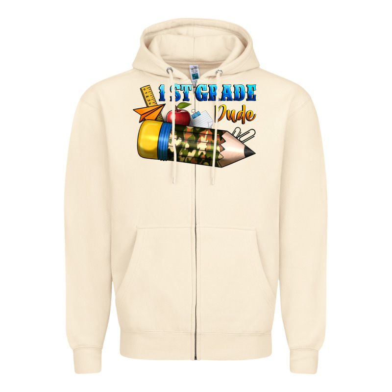 1 St Grade Dude Zipper Hoodie by BundleAndBundleShop | Teevron