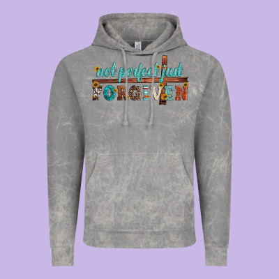 Not Perfect Just Forgiven Vintage Hoodie Designed By Artiststas